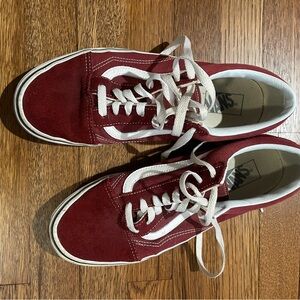 Vans Burgundy Suede Classic Sneakers